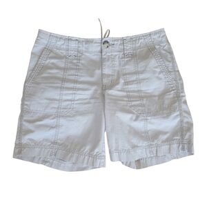 Eddie Bauer Khaki Tan Cotton Walking Hiking Shorts Size 8